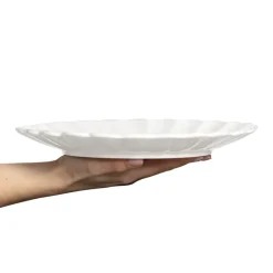 Oyster bord 28 cm, Wit
