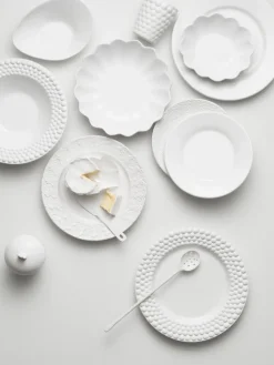 Oyster bord 28 cm, Wit