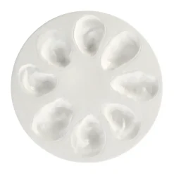 Oyster bord Ø27 cm, Wit