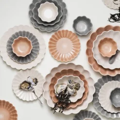 Oyster bord 28 cm, Zand