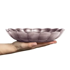 Oyster schaal Ø24 cm, Donkerpaars