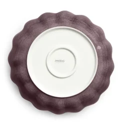 Oyster schaal Ø24 cm, Donkerpaars