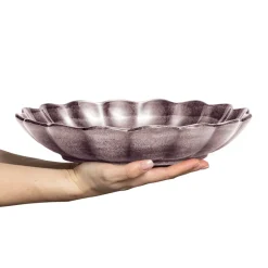 Oyster schaal Ø31 cm, Donkerpaars