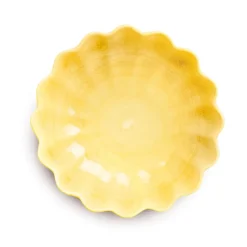 Oyster schaal Ø24 cm, Geel