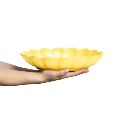 Oyster schaal Ø31 cm, Geel