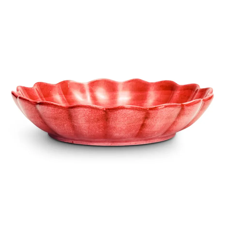 Oyster schaal Ø31 cm, Rood