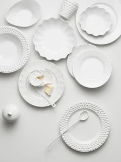 Oyster schaal Ø24 cm, wit