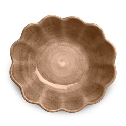 Oyster schaal 16x18 cm, Cinnamon