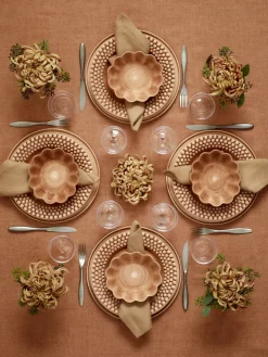 Oyster schaal 16x18 cm, Cinnamon