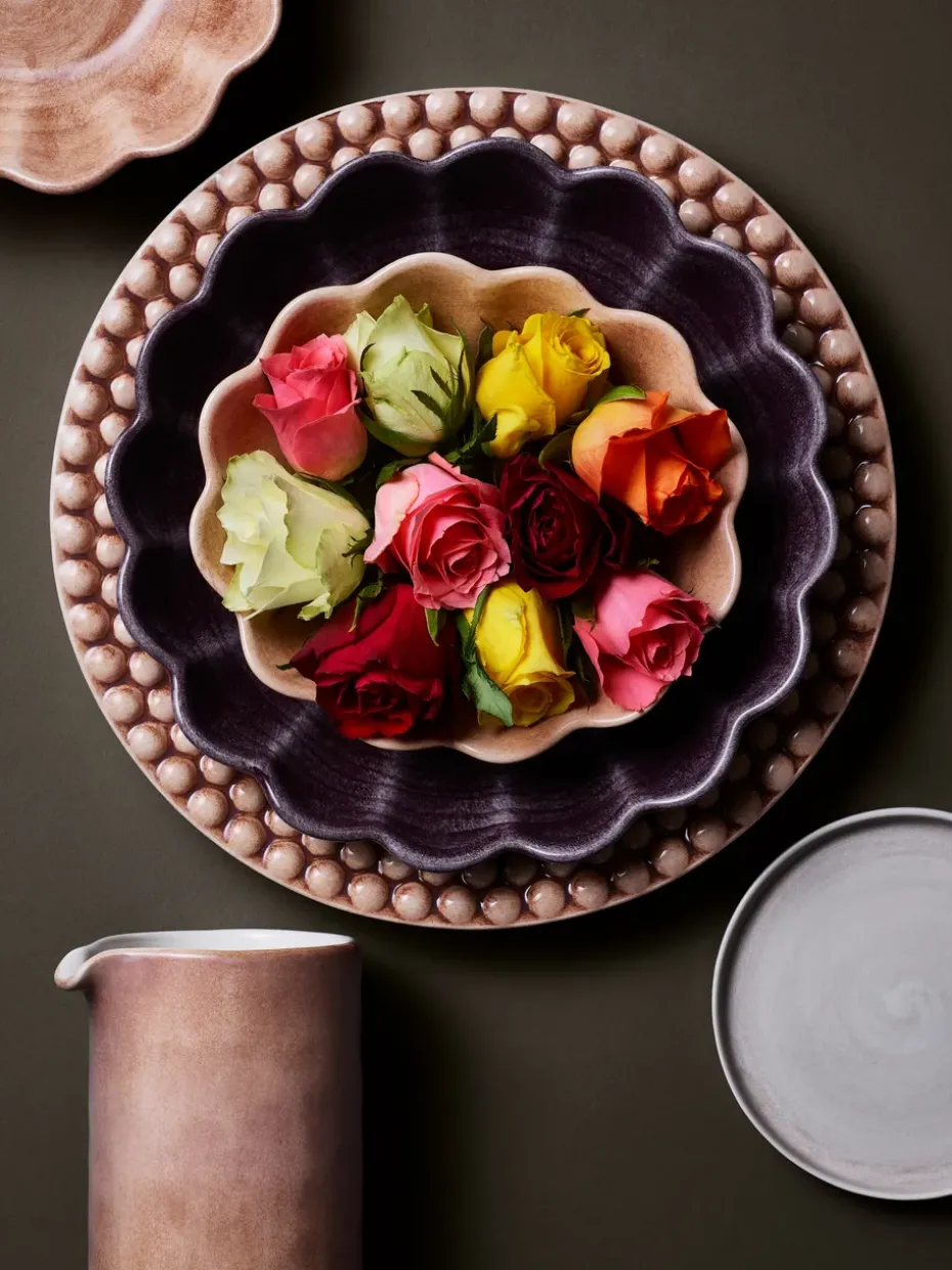 Oyster schaal 16x18 cm, Cinnamon