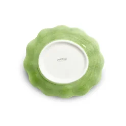 Oyster schaal 16x18 cm, Groen