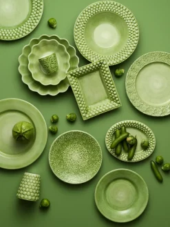 Oyster schaal 16x18 cm, Groen