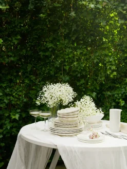 Oyster schaal 16x18 cm, wit