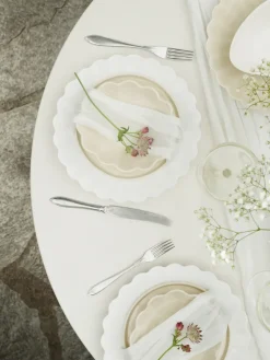 Oyster schaal 16x18 cm, Zand