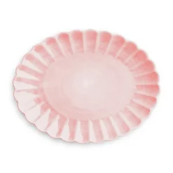 Oyster schotel 30x35 cm, Lichtroze