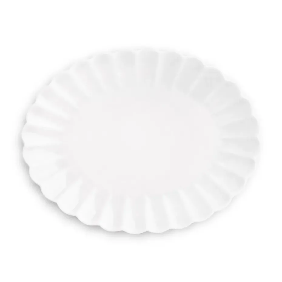 Oyster schotel 30x35 cm, Wit