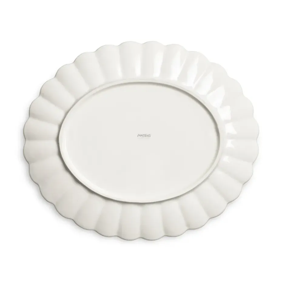 Oyster schotel 30x35 cm, Wit