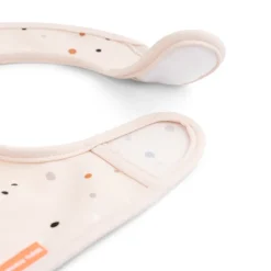 Ozzo slabbetje met klittenband 2-pack, Powder