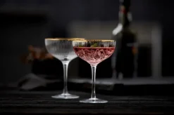 Palermo Gold cocktailglas 31,5 cl 4-pack, Transparant-goud