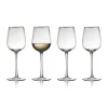 Palermo Gold wittewijnglas 30 cl 4-pack, Transparant-goud