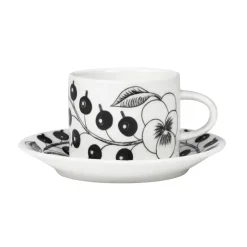 Paratiisi schotel Ø14 cm voor koffiekop 18 cl, Zwart