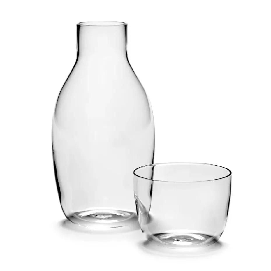 Passe-Partout karaf met drinkglas, Helder