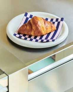 Pattern Dinner Stripe servet 40x40 cm 20-pack, Light pink-dark blue pillar