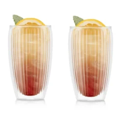 Pavina dubbelwandig glas 45 cl 2-pack, Helder