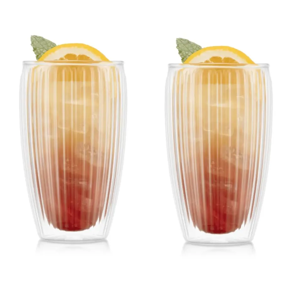 Pavina dubbelwandig glas 45 cl 2-pack, Helder