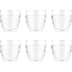 Pavina Outdoor dubbelwandig plastic glas 6-pack, 25 cl