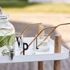 Peak rietjes 4-pack, Messing