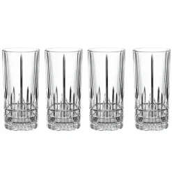 Perfect Serve longdrinkglas 35 cl, 4 stuks, transparant