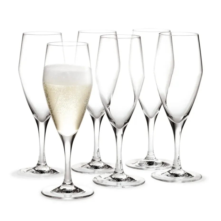 Perfection champagneglas 23 cl 6-pack, Transparant