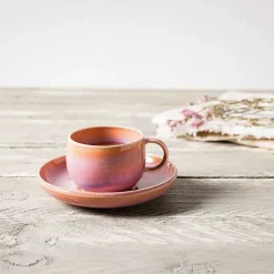 Perlemor espressoschotel Ø12 cm, Coral