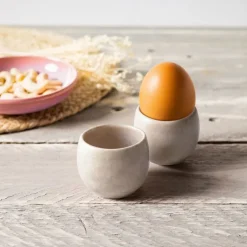 Perlemor Home eierdopjes 2-pack, Sand