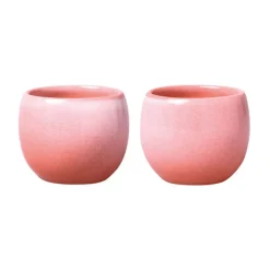 Perlemor Home eierdopjes 2-pack, Rose