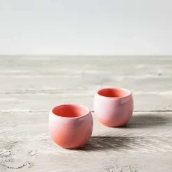 Perlemor Home eierdopjes 2-pack, Rose