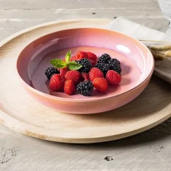 Perlemor pastaschaal Ø22 cm, Coral