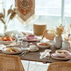 Perlemor pastaschaal Ø22 cm, Coral