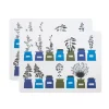 Persons kryddskåp placemat 30x40 cm 2-pack, Blauw
