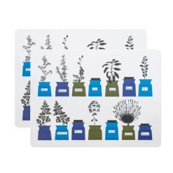 Persons kryddskåp placemat 30x40 cm 2-pack, Blauw