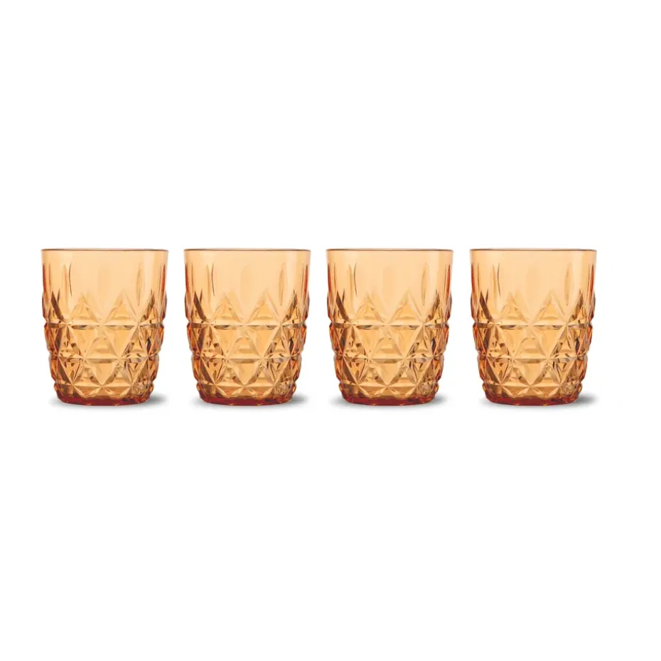 Picknick Juni waterglas 28 cl 4-pack, Amber