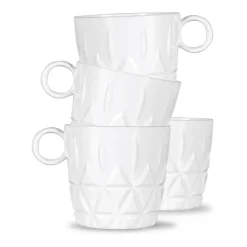 Picknick koffiekop 4-pack, Wit