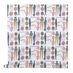 Picknick tafelzeil, blauw-roze