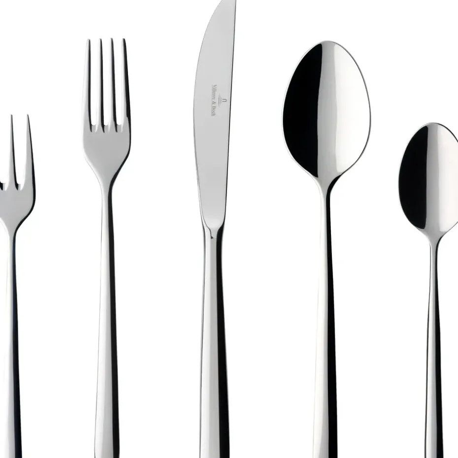 Piemont bestekset 30-delig, Roestvrij staal