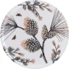 Pine Cone dienblad Ø 38 cm, Cotton white