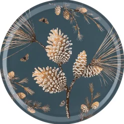 Pine Cone dienblad Ø 38 cm, Thunder blue