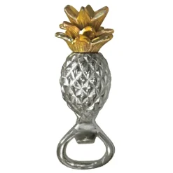 Pineapple flessenopener ananas, Zilver-goud
