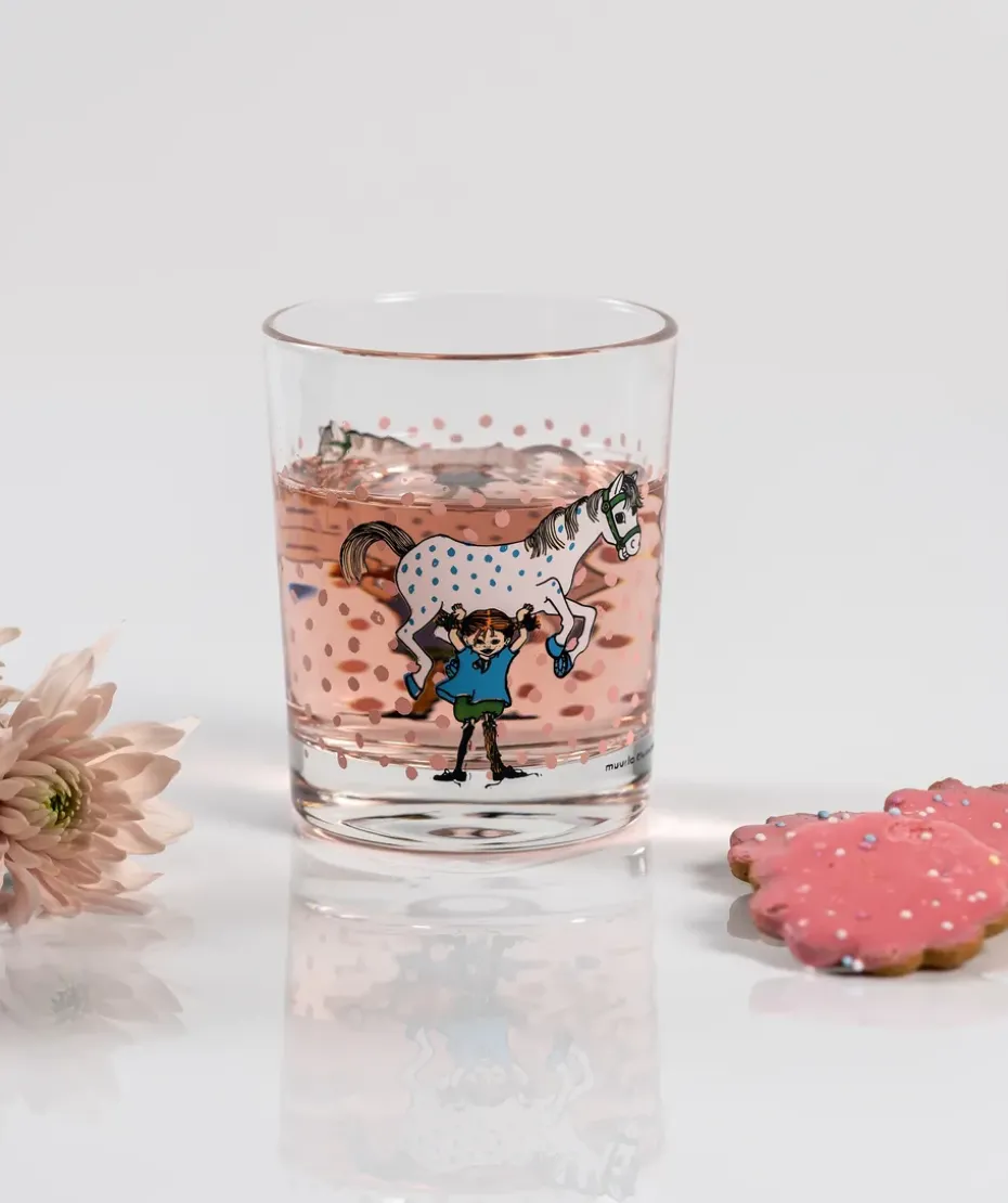 Pippi & Lilla Gubben drinkglas 20 cl, Multi