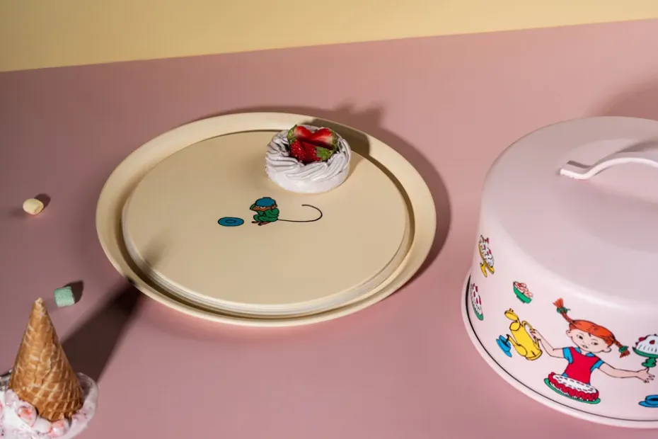 Pippi plateau met stolp, Verjaardag